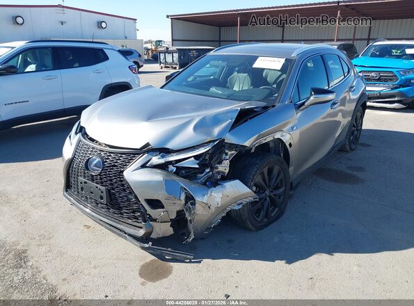 JTHU9JBH3K2014464 2019 LEXUS UX 250H Gray Передня ліва чверть
