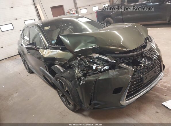 JTHU9JBH9K2019930 2019 LEXUS UX 250H Green Przód prawy