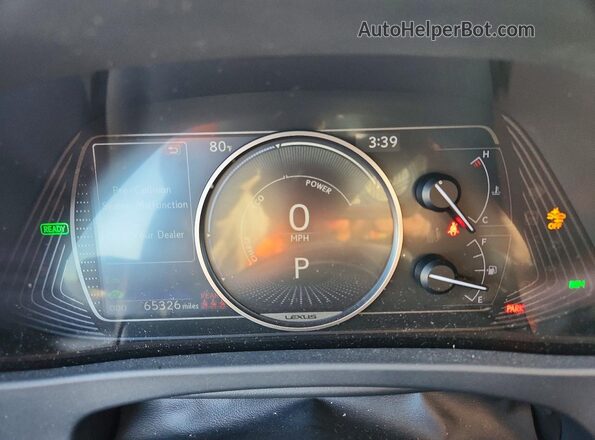 JTHX9JBH8L2033512 2020 LEXUS UX Угольный Вид щитка приборов