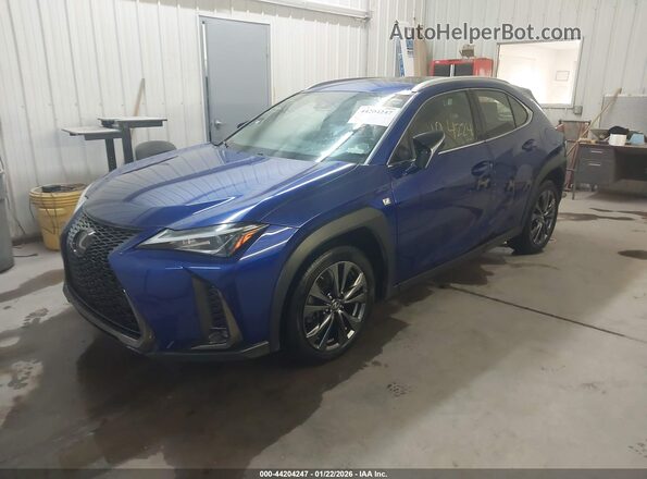 JTHY3JBH2K2007704 2019 LEXUS UX 200 Blue Vista tres cuartos delantera izquierda