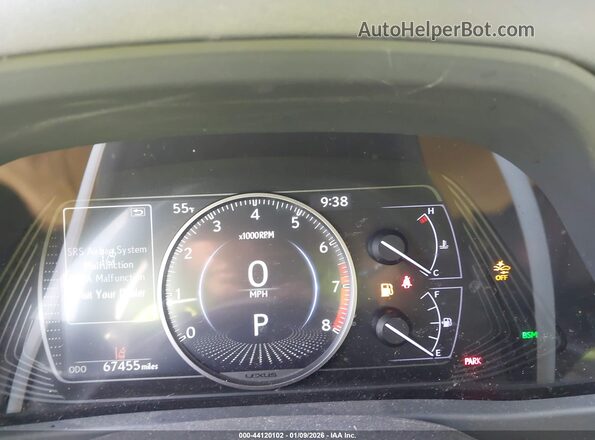 JTHY3JBH4K2004397 2019 LEXUS UX 200 Silver Вид задніх сидінь