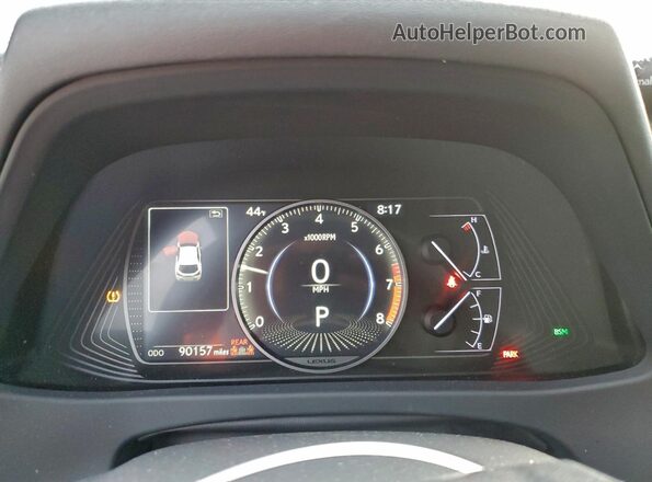 JTHY3JBHXK2000547 2019 LEXUS UX Черный Вид щитка приборов