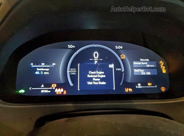 JTHYBJAH4S2017882 2025 LEXUS UX Черный Вид щитка приборов