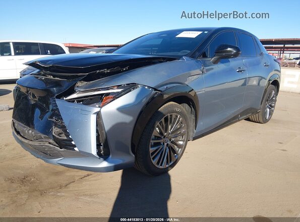 JTJAAAAB3PA006206 2023 LEXUS RZ 450E Blue Vista tres cuartos delantera izquierda