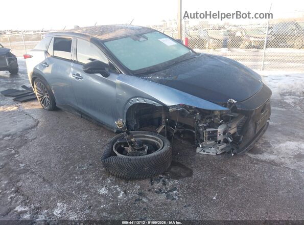 JTJAAAAB7PA011313 2023 LEXUS RZ 450E Синий Передняя правая четверть