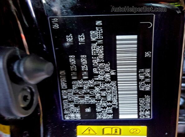 JTJBARBZ2G2085490 2016 LEXUS NX Черный Вид подкапотного пространства
