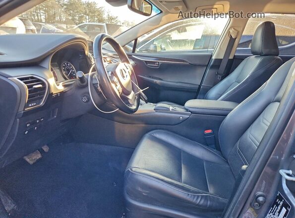 JTJBARBZ2J2150135 2018 LEXUS NX Серый Вид салона спереди