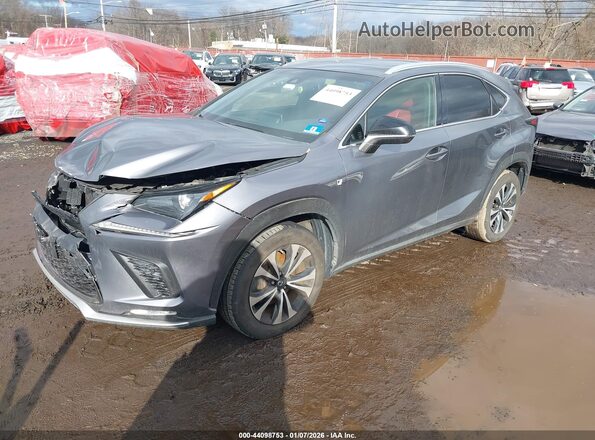 JTJBARBZ8K2180693 2019 LEXUS NX 300 Серый Передняя левая четверть