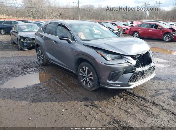 JTJBARBZ8K2180693 2019 LEXUS NX 300 Серый Передняя правая четверть