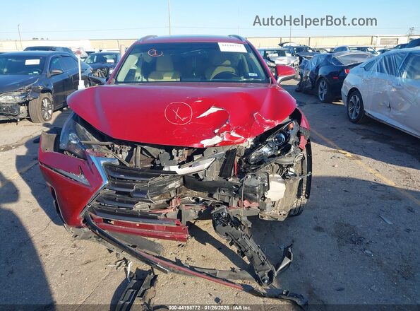 JTJBJRBZ3H2062396 2017 LEXUS NX 300H Красный Вид щитка приборов