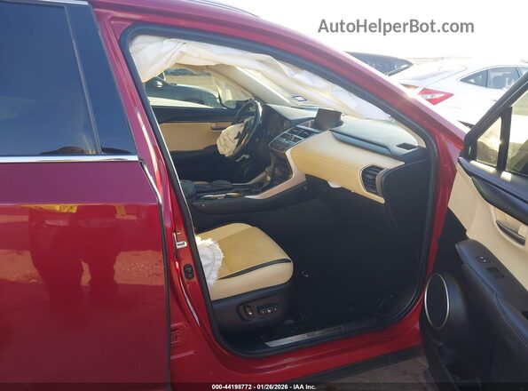 JTJBJRBZ3H2062396 2017 LEXUS NX 300H Красный Вид салона спереди
