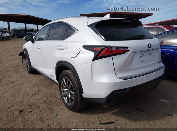 JTJBJRBZ6G2035305 2016 LEXUS NX 300H White Задня ліва чверть