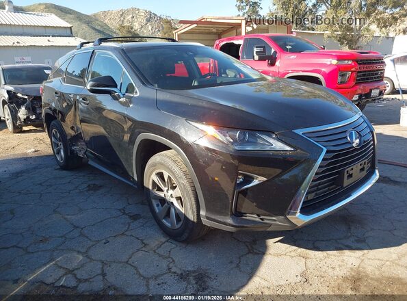 JTJDGKCA4J2005511 2018 LEXUS RX 450HL Черный Передняя правая четверть