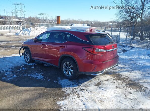 JTJDZKCA5K2015072 2019 LEXUS RX 350L Красный Задняя левая четверть