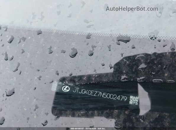 JTJGKCEZ7N5002479 2022 LEXUS NX 350H Серый 