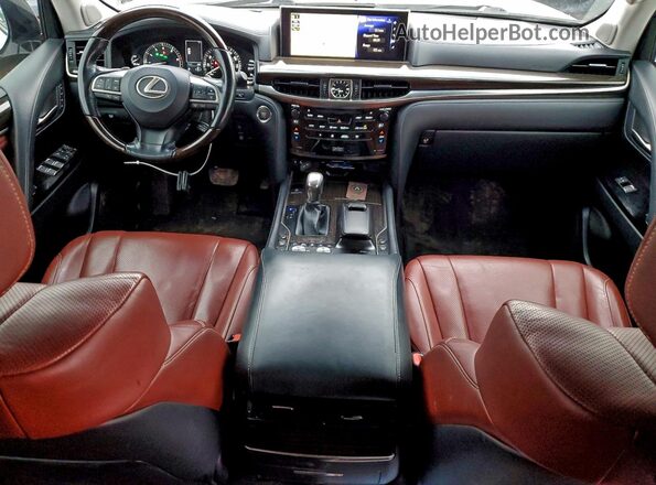 JTJHY7AX0H4239209 2017 LEXUS LX Белый Вид панели приборов