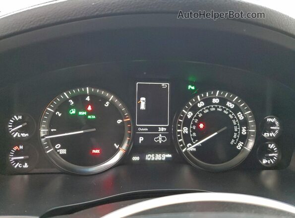 JTJHY7AX0H4239209 2017 LEXUS LX Белый Вид щитка приборов