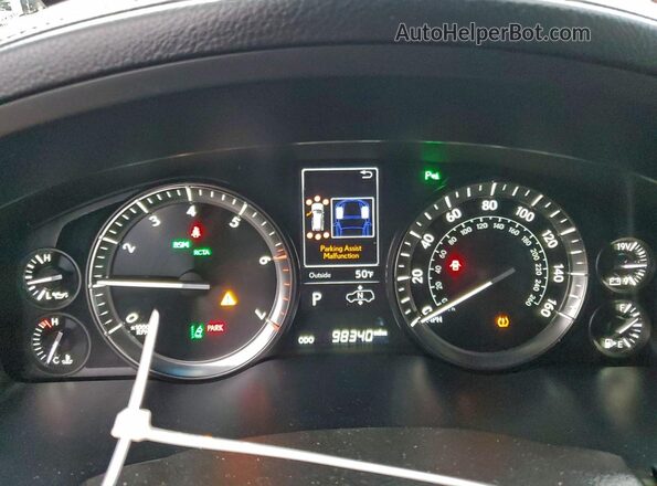 JTJHY7AX0H4242837 2017 LEXUS LX Черный Вид щитка приборов