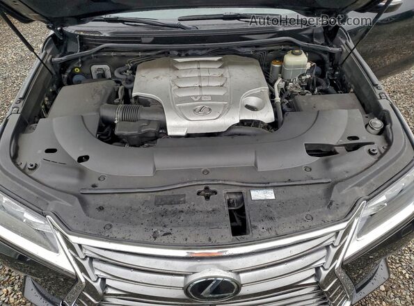 JTJHY7AX0H4242837 2017 LEXUS LX Черный Вид подкапотного пространства