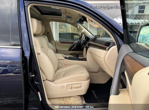 JTJHY7AX2H4242774 2017 LEXUS LX Blue Widok wnętrza z przodu