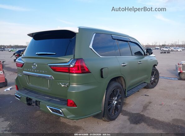 JTJHY7AX2K4289665 2019 LEXUS LX 570 Зеленый Задняя правая четверть