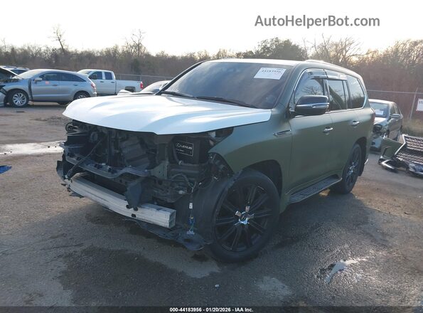 JTJHY7AX2K4289665 2019 LEXUS LX 570 Зеленый Передняя левая четверть