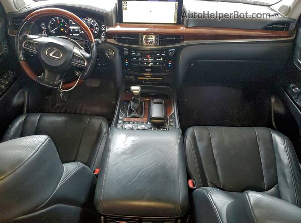 JTJHY7AX4H4243831 2017 LEXUS LX Белый Вид панели приборов