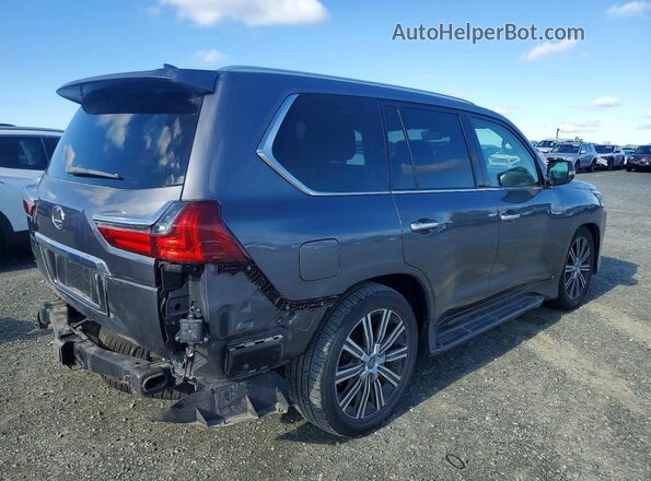 JTJHY7AX4J4263423 2018 LEXUS LX Серый Задняя правая четверть