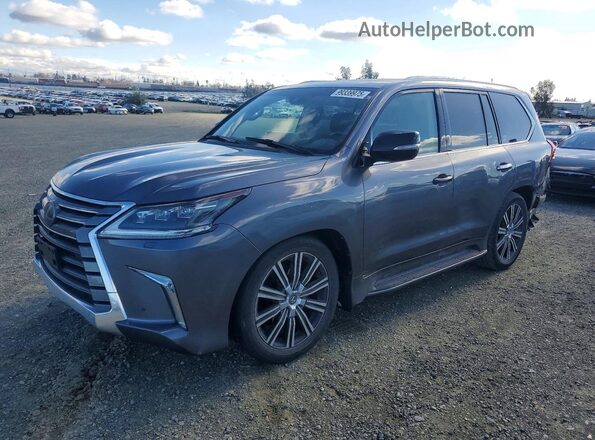 JTJHY7AX4J4263423 2018 LEXUS LX Серый Передняя левая четверть