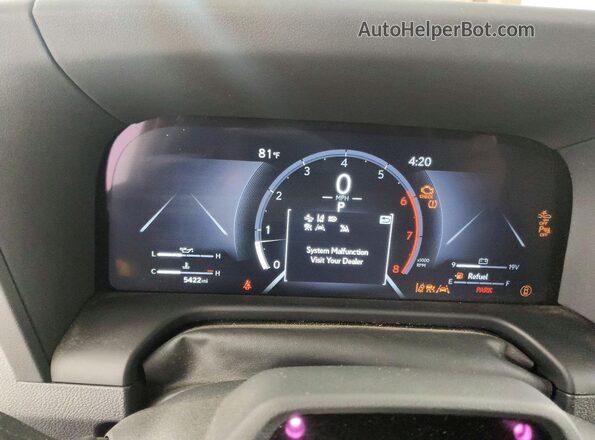 JTJTBCDX2S5039496 2025 LEXUS GX Серебряный Вид щитка приборов