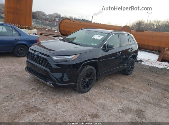 JTM16RFV1ND065806 2022 TOYOTA RAV4 HYBRID Черный Передняя левая четверть