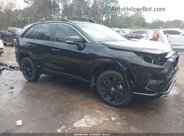JTM16RFV1ND074960 2022 TOYOTA RAV4 HYBRID Black Delantero derecho