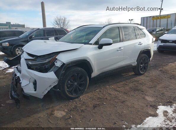 JTM16RFV4PD087401 2023 TOYOTA RAV4 HYBRID White წინა მარცხენა ხედი სამი მეოთხედიდან