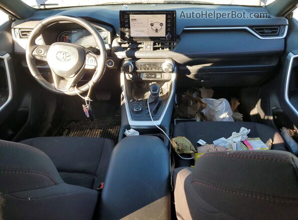JTMAB3FV7MD065798 2021 TOYOTA RAV4 Blue Widok deski rozdzielczej