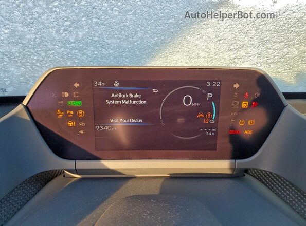 JTMABABA4SA094665 2025 SUBARU SOLTERRA Black Vista del cuadro de instrumentos