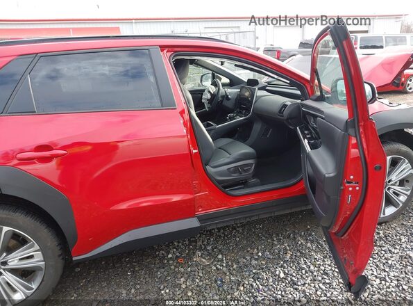 JTMABABAXRA059414 2024 SUBARU SOLTERRA Красный Вид салона спереди