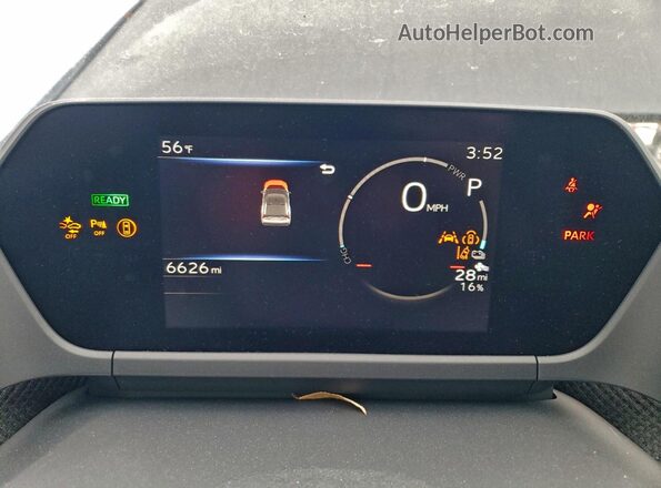 JTMABABAXSA093262 2025 SUBARU SOLTERRA Teal Widok zestawu wskaźników