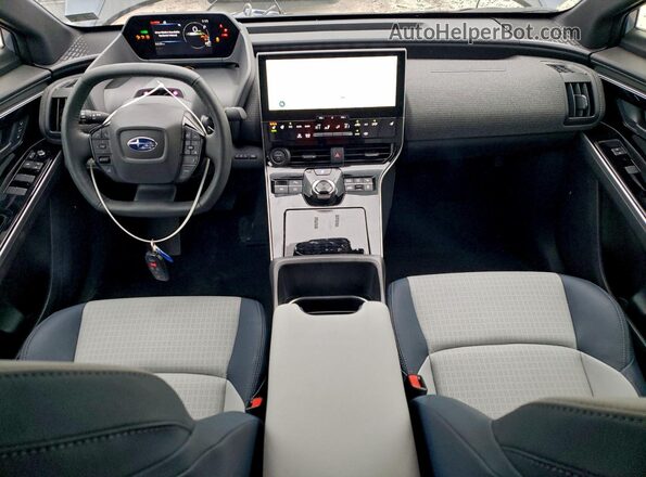 JTMABABAXSA093262 2025 SUBARU SOLTERRA Teal Widok deski rozdzielczej