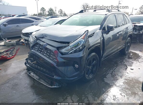 JTME6RFV0MD515350 2021 TOYOTA RAV4 HYBRID Gray Front view