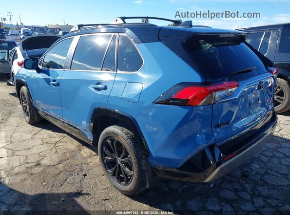 JTME6RFV9ND528633 2022 TOYOTA RAV4 HYBRID Синий Задняя левая четверть