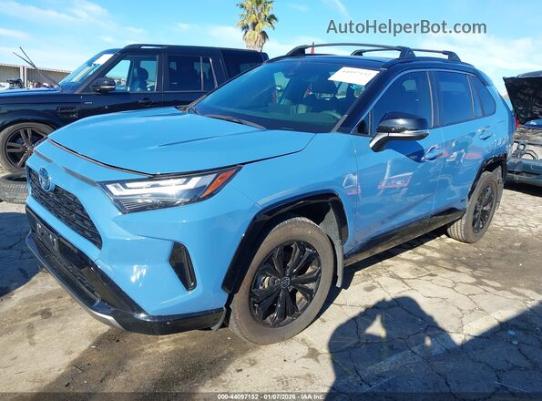 JTME6RFV9ND528633 2022 TOYOTA RAV4 HYBRID Синий Передняя левая четверть