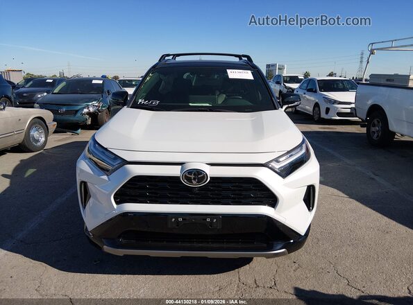 JTME6RFV9SJ071027 2025 TOYOTA RAV4 HYBRID White Вид щитка приладів