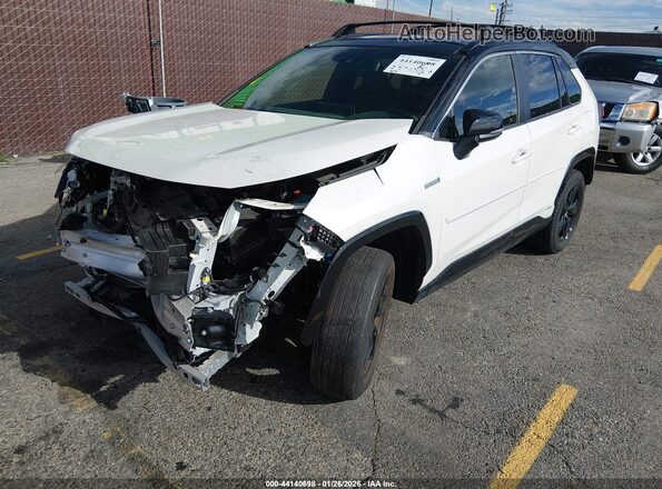 JTMEWRFV6KD522882 2019 TOYOTA RAV4 HYBRID White Przód lewy