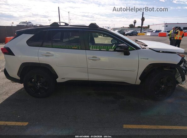 JTMEWRFV6KD522882 2019 TOYOTA RAV4 HYBRID White Widok zestawu wskaźników