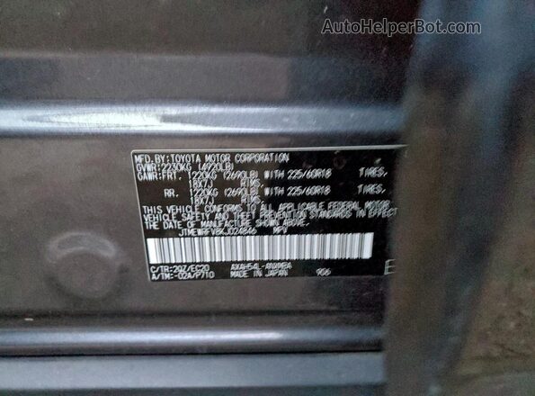 JTMEWRFV8KJ024846 2019 TOYOTA RAV4 Серый Вид наклейки с VIN-кодом