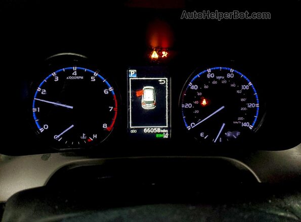 JTMWFREV0JJ752827 2018 TOYOTA RAV4 Blue Вид щитка приладів
