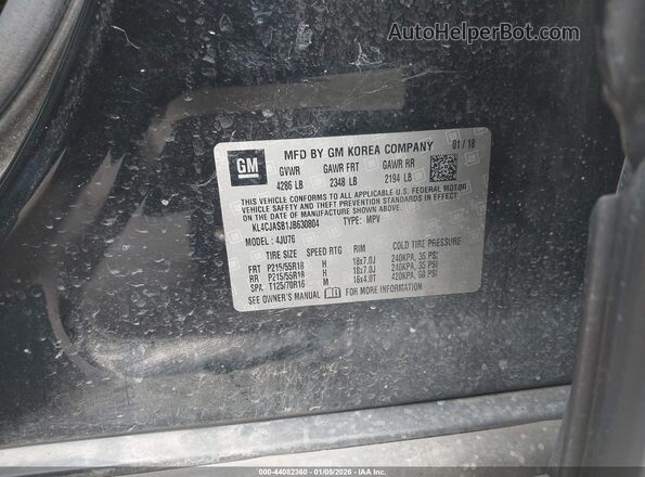 KL4CJASB1JB630804 2018 BUICK ENCORE Черный Вид подкапотного пространства