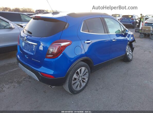 KL4CJASB2JB670132 2018 BUICK ENCORE Синий Задняя правая четверть