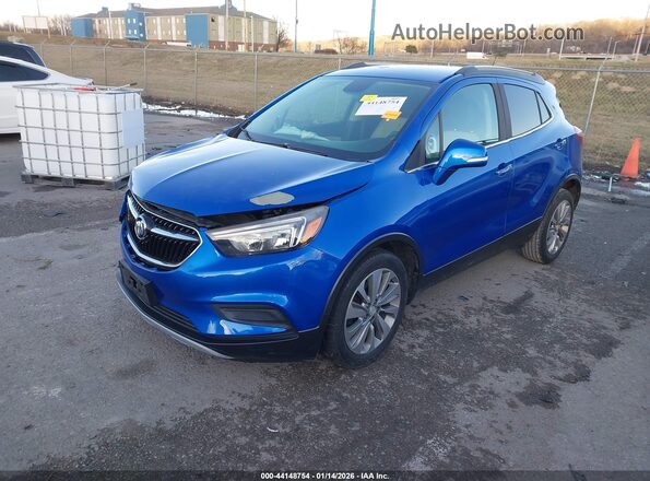 KL4CJASB2JB670132 2018 BUICK ENCORE Синий Передняя левая четверть