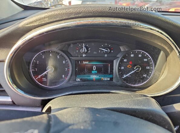 KL4CJASB6JB622147 2018 BUICK ENCORE Белый Вид щитка приборов